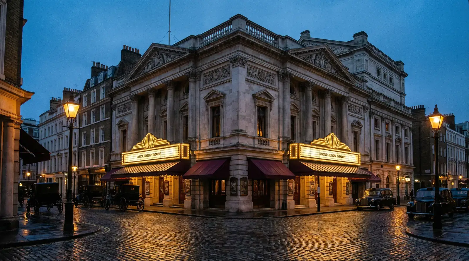 日本三级 - 伦敦西区剧院建筑夜景